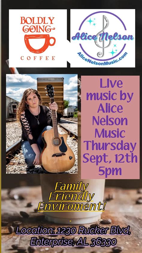 Alice Nelson live @ Boldly Going Coffee Shop, Boldly Going Coffee Shop ...