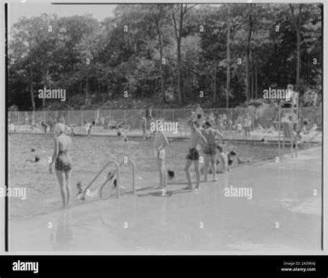 Saxon Woods Bathing Pool, White Plains, New York Stock Photo - Alamy