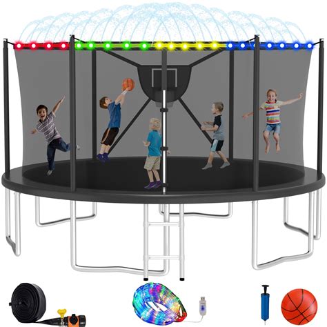 Elitezip Trampoline, Trampoline for Kids and Adults, 16 FT Outdoor ...
