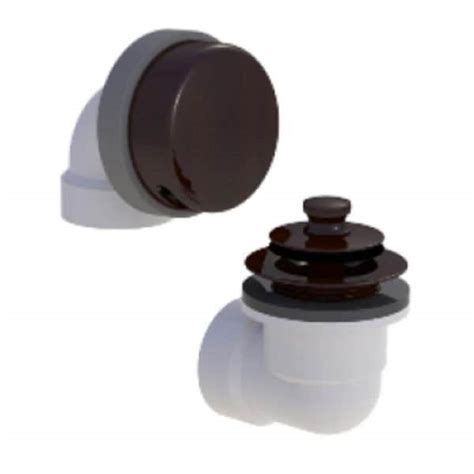 Watco Mfg 901 Solvent Weld Bath Waste Half Kit, Matte Black 901-LT-PVC ...