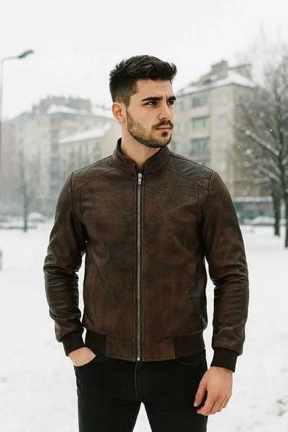 Leather Jackets For Men Online at Best Price In India | Flipkart.com