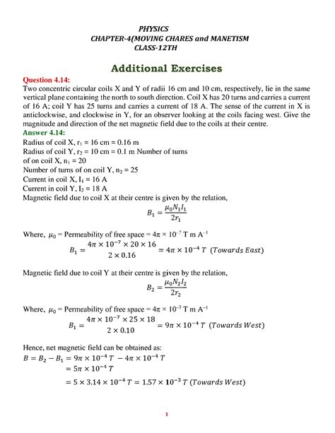 Image result for Physicd Class 12 Chapter 4 Exercise