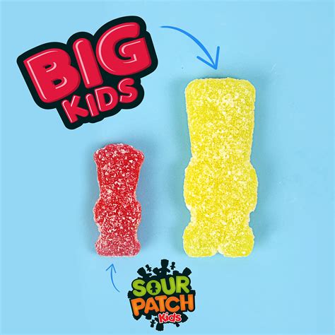 Big Sour Patch Kids Individually wrapped - Fruity Gummy Sweets