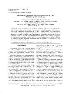Inheritance of avirulence in Sclerospora graminicola, the pearl millet ...