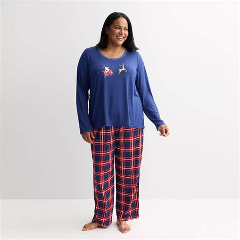 Plus Size Jammies For Your Families® Tolli Tartan Plaid Pajama Top ...