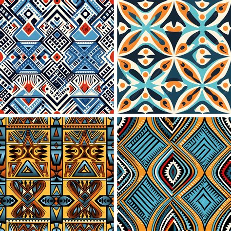 Premium AI Image | Set of traditional African Senegal native design ...