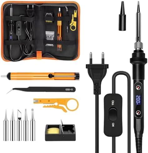 Serplex® 12 in 1 Soldering Iron Kit 80W LCD Adjustable Temperature 180 ...