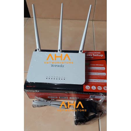 Jual TENDA F3 WIRELESS ROUTER N300 - Kota Surabaya - AHA Networkstore ...
