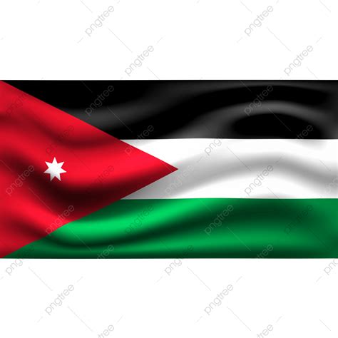 Jordan Flag 3d PNG, Jordan Flag Waving 3d Illustration, Jordan Flag ...