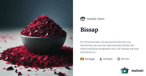 Bissap – Rezept aus Senegal | malsati
