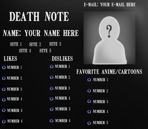 Image result for Death Note ID Code English