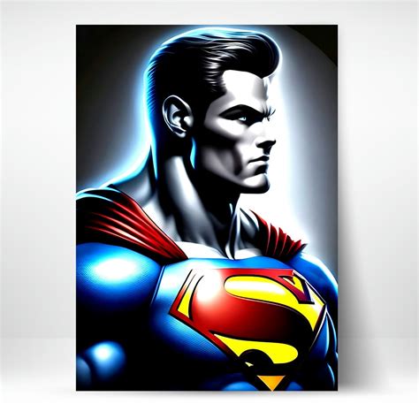 High-Quality Metal Posters - Superhero Superman SUP07 | Vibrant Colors ...
