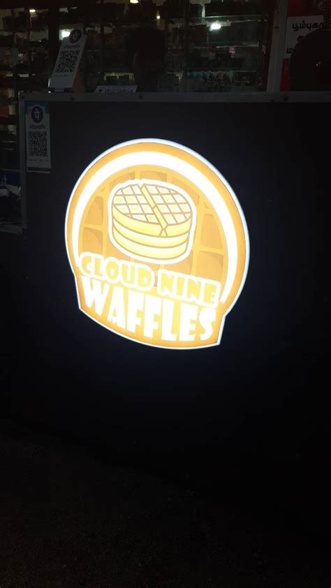 Menu at Cloud nine waffles, Tiruvannamalai