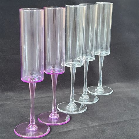 Wholesale Reusable Clear Wine Glasses Acrylic Plastic Champagne Glasses ...