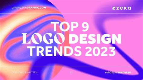 the top logo design trend for 2013 is shown in purple and orange colors on a pink background