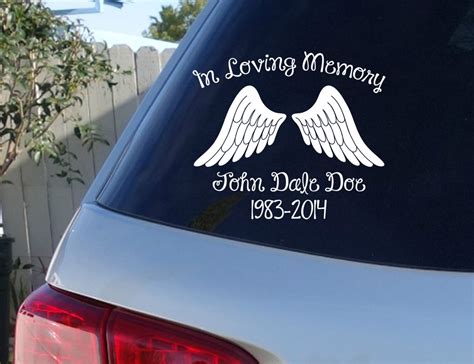 Image result for In Loving Memory Back Window Decals