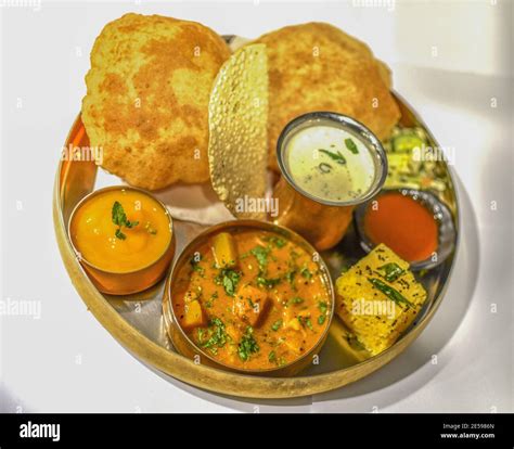 This thali of indian food presenting to serve Stock Photo - Alamy