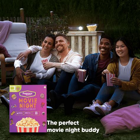 Gourmet Popcorn -Mini Movie Night DIY Kit - 450gm - Popcorn & Company