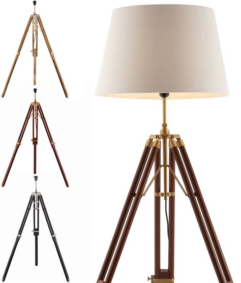 Wooden Tripod Floor Lamp Base at Katie Jenkins blog