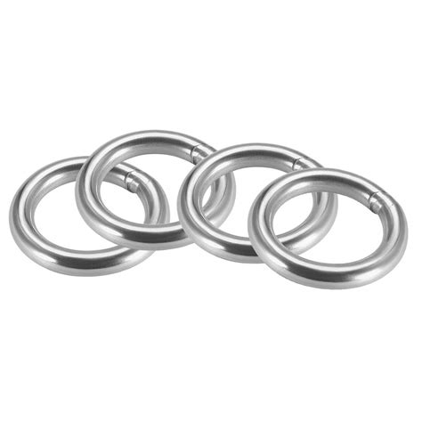 uxcell Stainless Steel O Ring 2-inch Outer Diameter 8mm Thickness ...