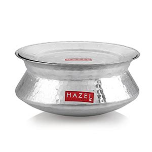 Buy HAZEL 5.6L Hammered Aluminium Biryani Handi with Lid, 27.5 cm Pot ...