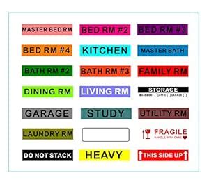 1008 PCS Moving Labels Colored Stickers, 21 Different Large Move Labels ...