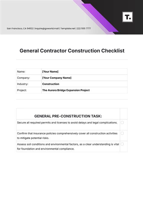 Image result for Pre-Construction Activities Checklist