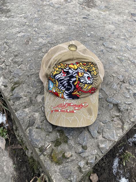 Ed Hardy × Japanese Brand × Vintage 🐻 Don Ed Hardy Cap Y2K Trucker Hat ...