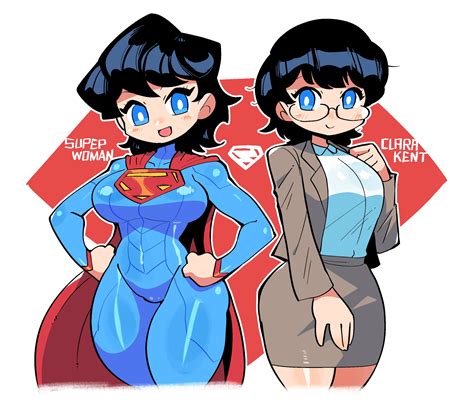 clark kent and superwoman (dc comics and 1 more) drawn by rariatto ...