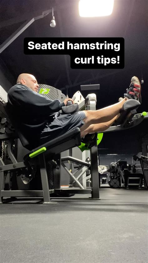 Michael Israetel | Seated hamstring curl tips: 1.) Get as tight and ...