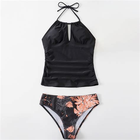 dmqupv Jr Swimsuits for Teen Girls Women Print Bikini Set Push Up ...