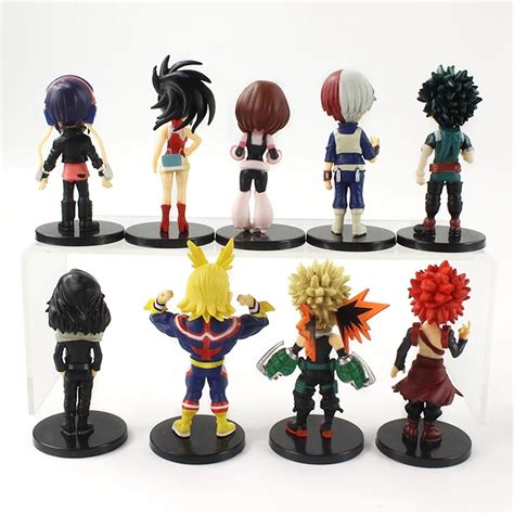 Buy 9pcs/Set Anime My Hero Academia Figure Izuku Midoriya Shouto ...