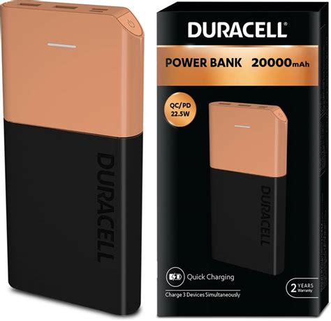 DURACELL 20000 mAh 22.5 W Power Bank Price in India - Buy DURACELL ...