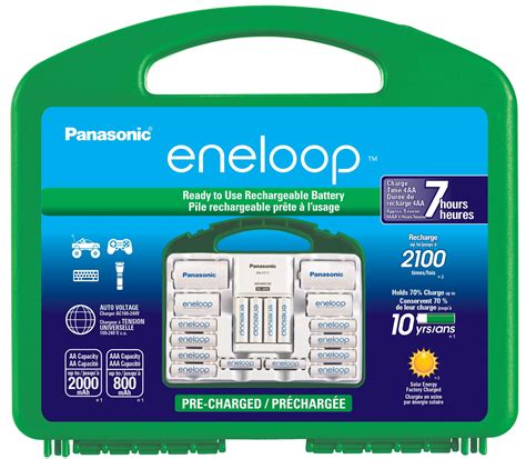 Buy Eneloop Panasonic K-KJ17MC124A Super Power Pack 12AA, 4AAA, 2 C ...