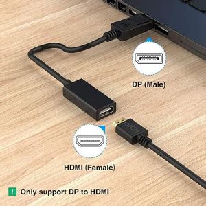 VOOCME Display Port to HDMI Converter DP to HDMI Cord, DP to HDMI ...