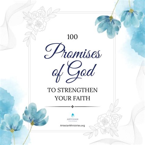 100 Promises of God in the Bible to Strengthen Faith - Artesian Ministries