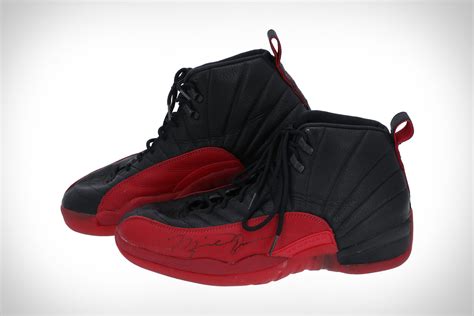 Michael Jordan's 'Flu Game' Signed Air Jordan 12 Sneakers | Uncrate