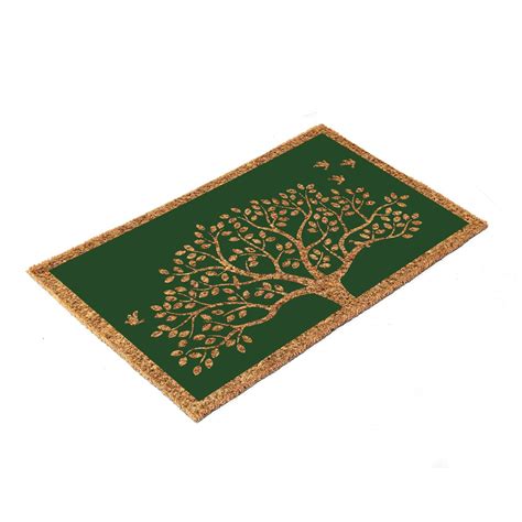 Buy Onlymat Natural Coco Coir Green and Beige Attractive Tree with ...