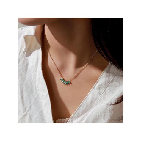 Buy Salty Women Peony Kiss Blue Necklace Online