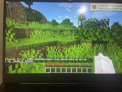 Image result for OpenGL Minecraft Error Intel HD Graphics