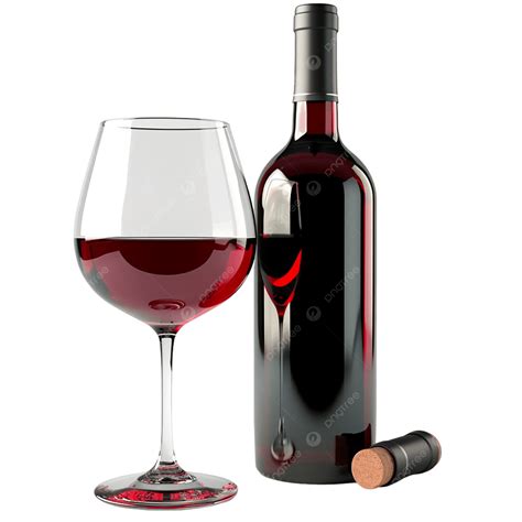Wine Bottle With Glass, Wine Bottle, Wine Glass, Red Wine PNG ...
