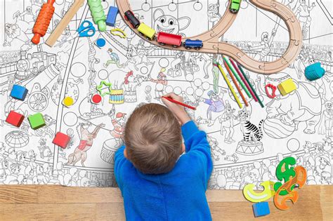 JoGenii|GIANT-CIRCUS-COLOURING-POSTER,-GIANT-DINOSAUR-COLOURING-POSTER ...