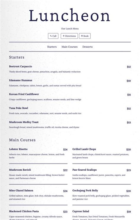 Image result for Free Menu Making