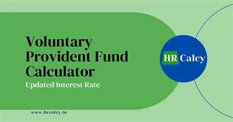 VPF Calculator India: Calculate Your Voluntary Provident Fund Returns ...