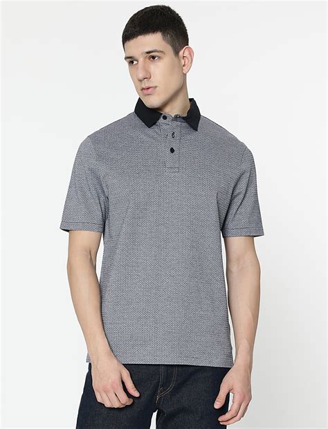 Buy Pure Cotton Self Design Polo T-Shirt at Marks & Spencer