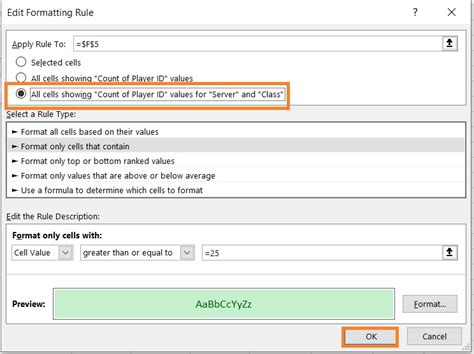 Image result for Conditional Formatting Table