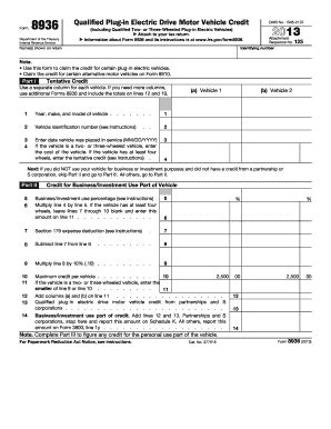 Fillable Online irs form 8936- PDF documents Fax Email Print - pdfFiller