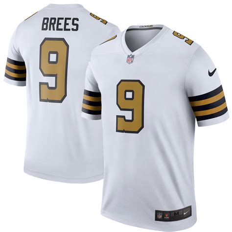 Nike Drew Brees New Orleans Saints White Color Rush Legend Jersey