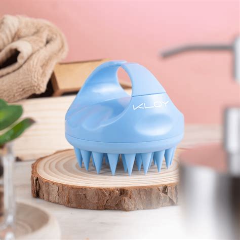 Kloy Hair Scalp Massager Brush - Sky Blue – Ingens Tradecom Pvt. Ltd.