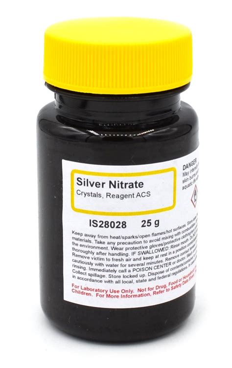 Buy ACS-Grade Silver Nitrate Reagent Crystals, 25g - The Curated ...